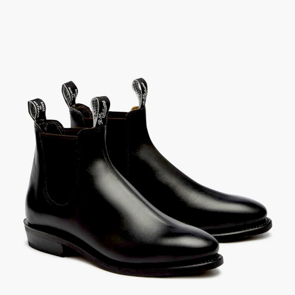 RM Williams- Men’s Black Leather Boots